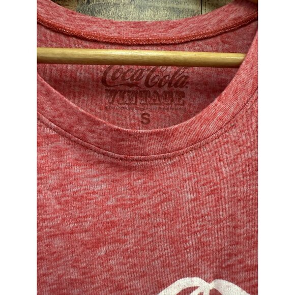 Coca-Cola Vintage Red Sleeveless Tank Top S - Picture 2 of 6